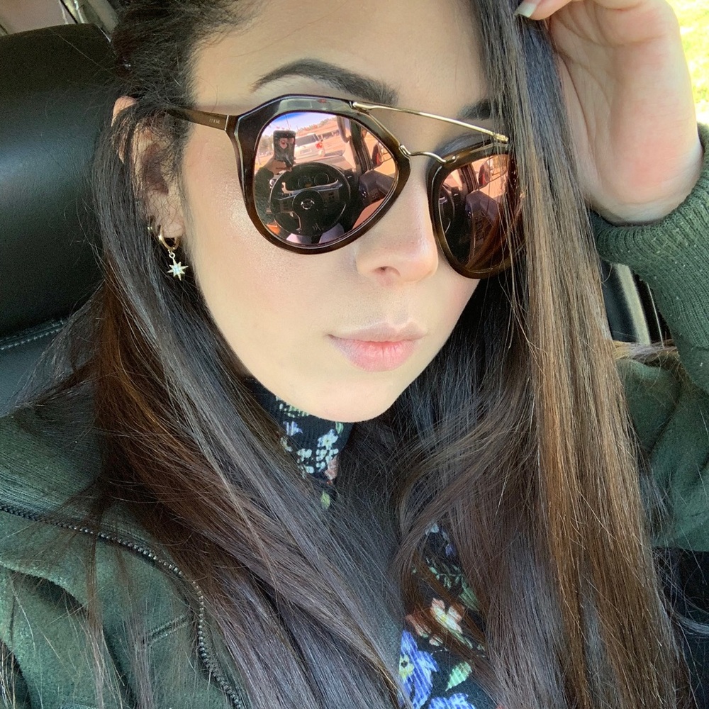 PRADA subglses pink mirror